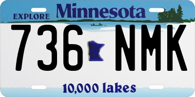 MN license plate 736NMK