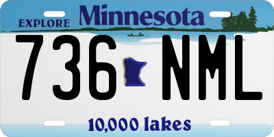 MN license plate 736NML