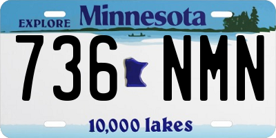 MN license plate 736NMN