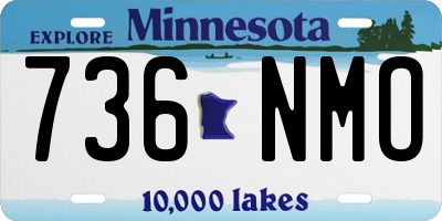 MN license plate 736NMO