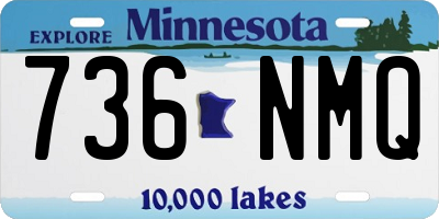MN license plate 736NMQ