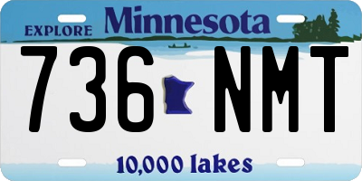 MN license plate 736NMT