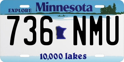 MN license plate 736NMU