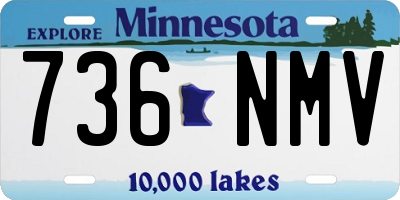 MN license plate 736NMV