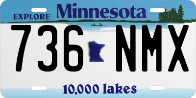 MN license plate 736NMX
