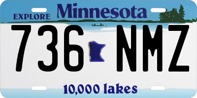 MN license plate 736NMZ