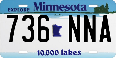 MN license plate 736NNA