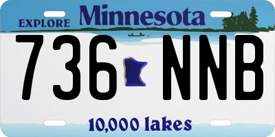MN license plate 736NNB
