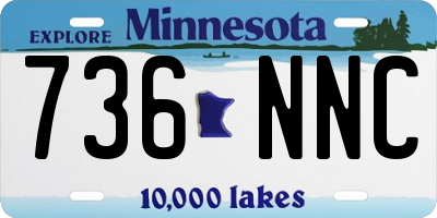 MN license plate 736NNC