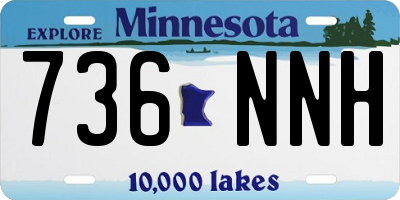 MN license plate 736NNH