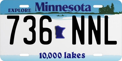 MN license plate 736NNL