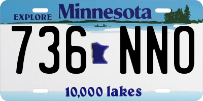 MN license plate 736NNO