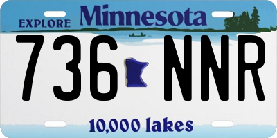 MN license plate 736NNR