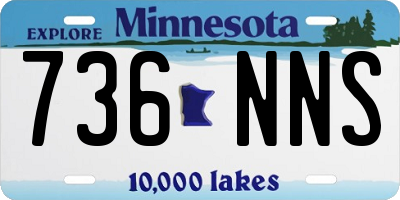 MN license plate 736NNS