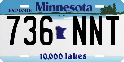 MN license plate 736NNT