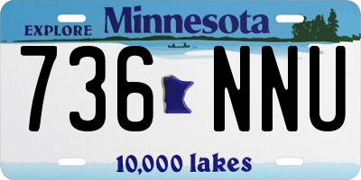 MN license plate 736NNU