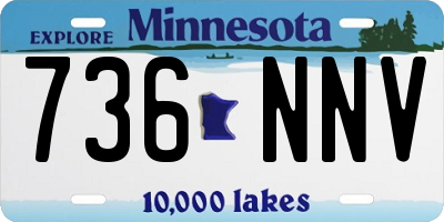 MN license plate 736NNV