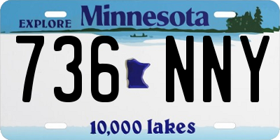 MN license plate 736NNY