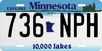 MN license plate 736NPH