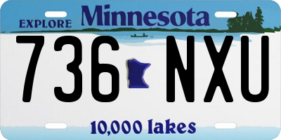 MN license plate 736NXU