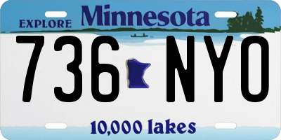 MN license plate 736NYO