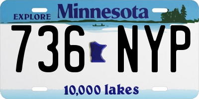 MN license plate 736NYP