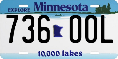 MN license plate 736OOL