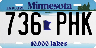 MN license plate 736PHK