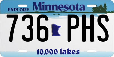 MN license plate 736PHS