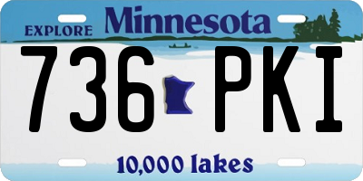 MN license plate 736PKI
