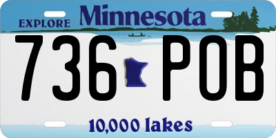 MN license plate 736POB
