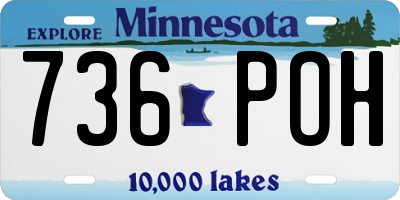 MN license plate 736POH