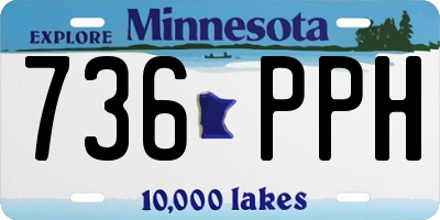 MN license plate 736PPH