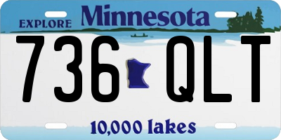 MN license plate 736QLT