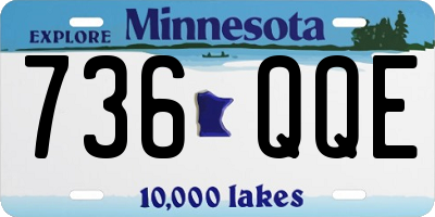 MN license plate 736QQE