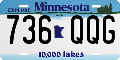 MN license plate 736QQG