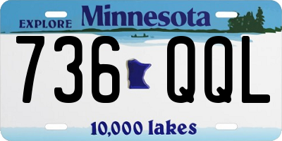 MN license plate 736QQL