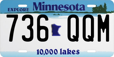 MN license plate 736QQM