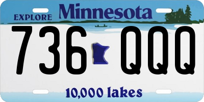 MN license plate 736QQQ