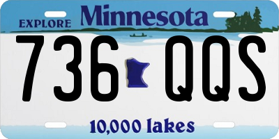 MN license plate 736QQS