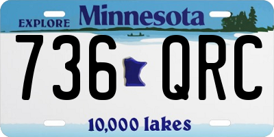 MN license plate 736QRC