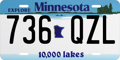 MN license plate 736QZL