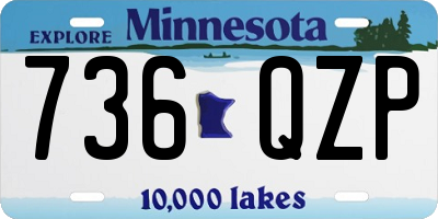 MN license plate 736QZP