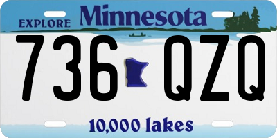 MN license plate 736QZQ