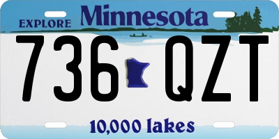 MN license plate 736QZT