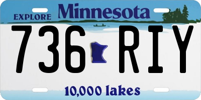 MN license plate 736RIY