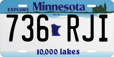 MN license plate 736RJI
