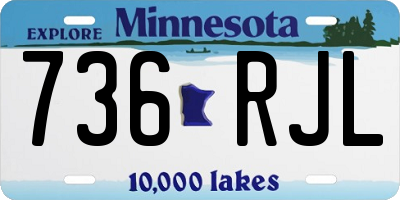 MN license plate 736RJL