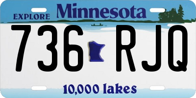 MN license plate 736RJQ