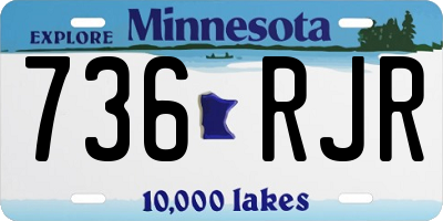 MN license plate 736RJR